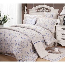 夏日輕涼 恩達(dá)家紡青花寐影苧麻四件套，詮釋田園與舒適的完美交融