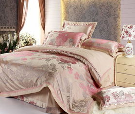 傾國傾城 鶴平婚慶全棉貢緞提花四件套，締造奢華婚房與品質生活